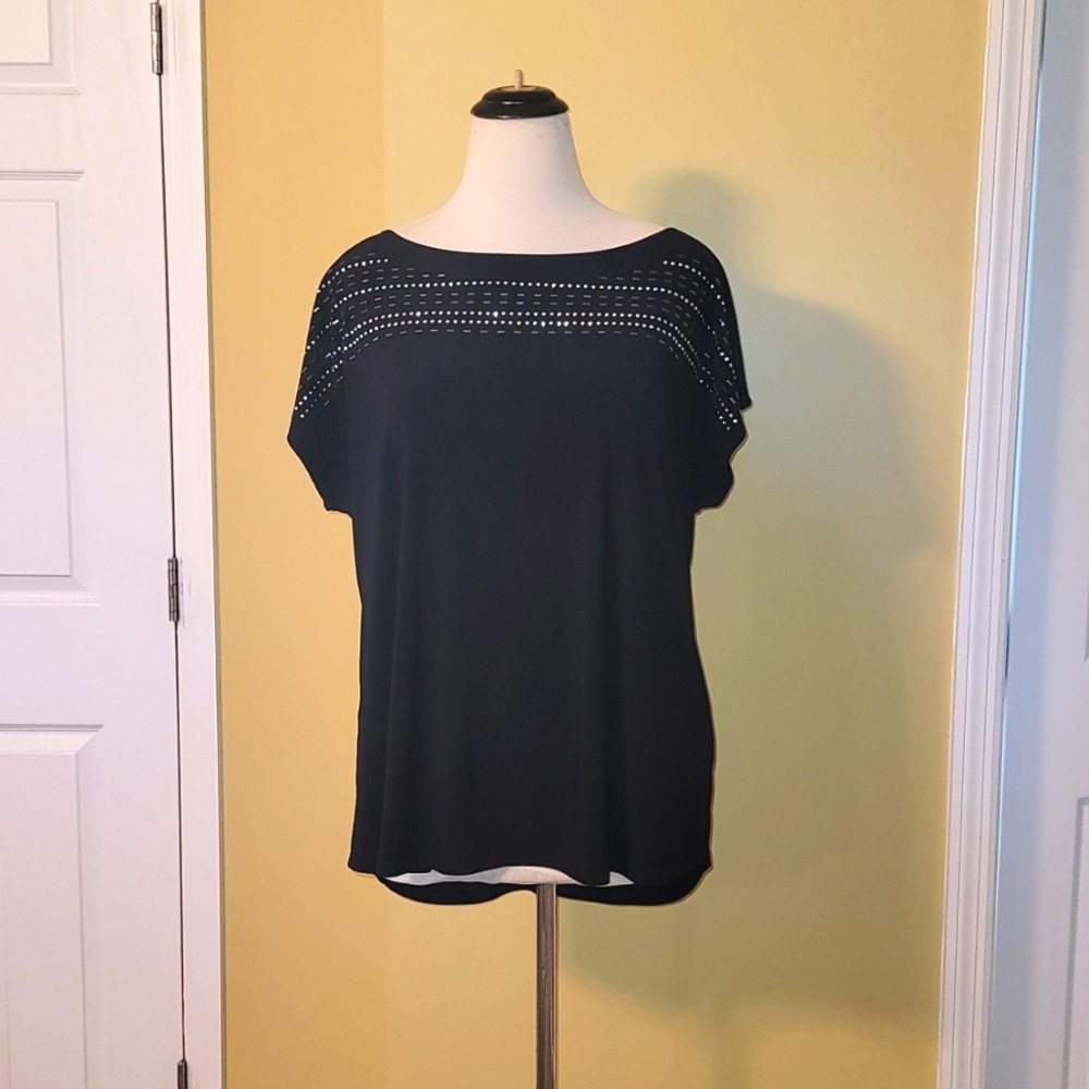 Black Embellished Top